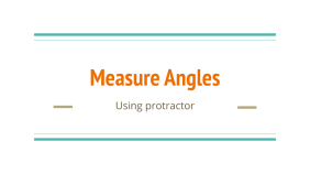 Measure Angles with Protractor MMNS