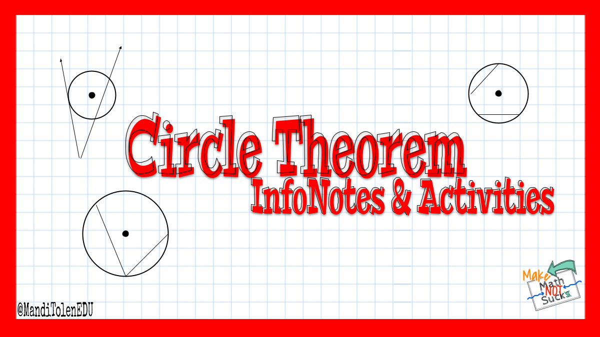 Circle Theorem InfoNotes & Activities – Make Math Not Suck